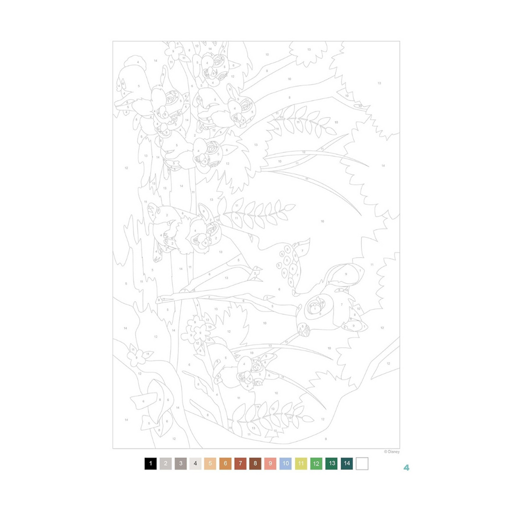 Coloriages au numéro Disney - Les Grands classiques