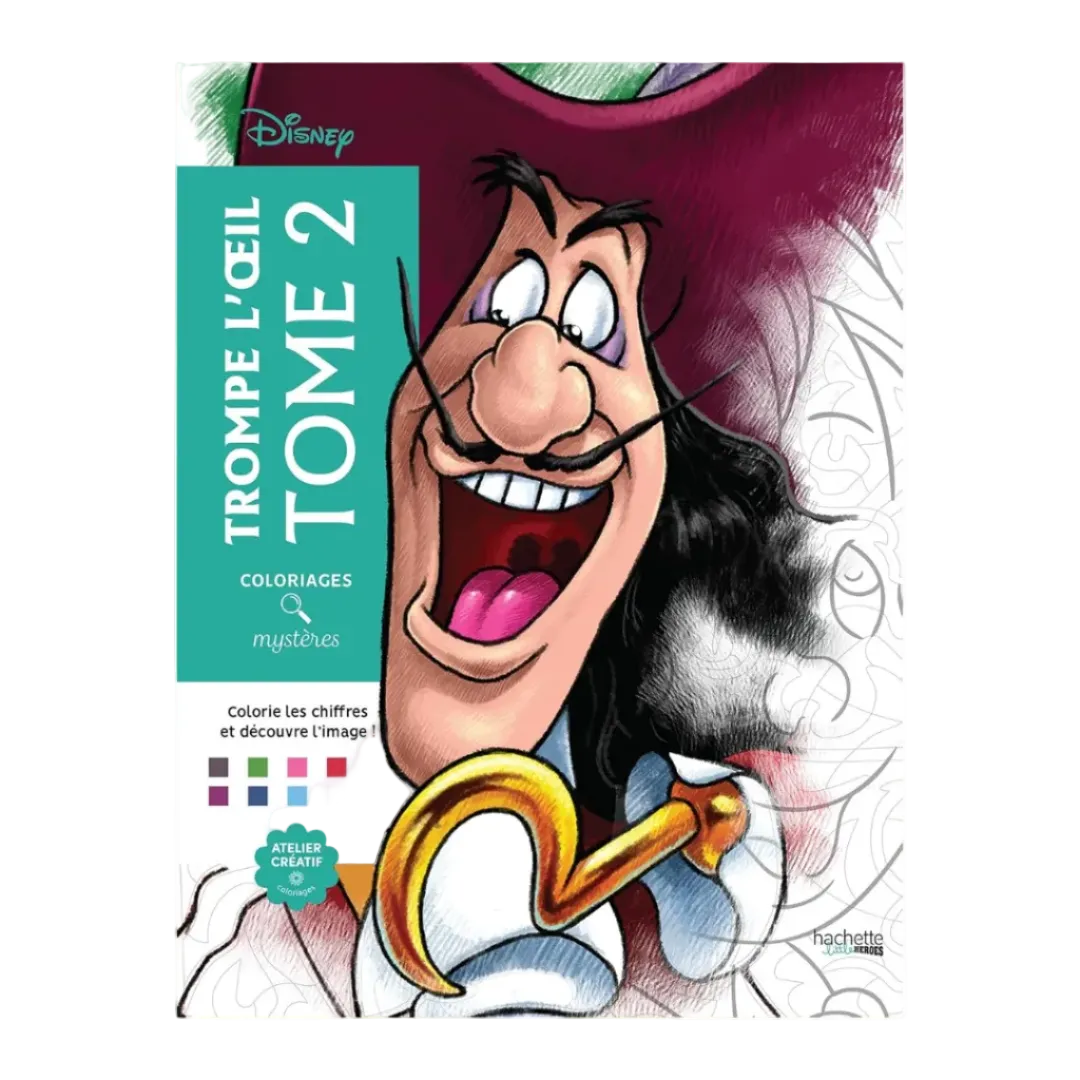 Coloriages mystères Disney trompe l'oeil tome 2: Coloriez et découvrez un nouveau personnage