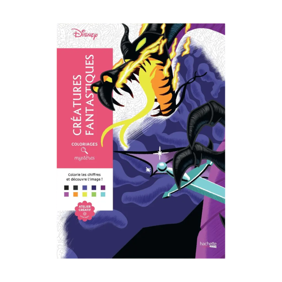 Coloriages mystères Disney Créatures fantastiques: Coloriez les chiffres et découvrez l'image ! Paperback