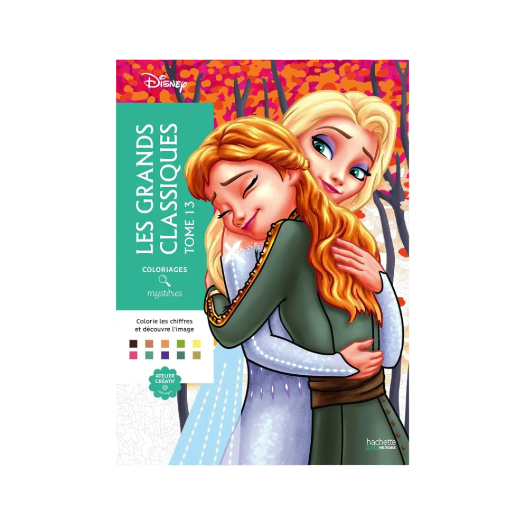 Coloriages mystères Disney - Grands classiques Tome 13: Colorie les chiffres et découvre l'image