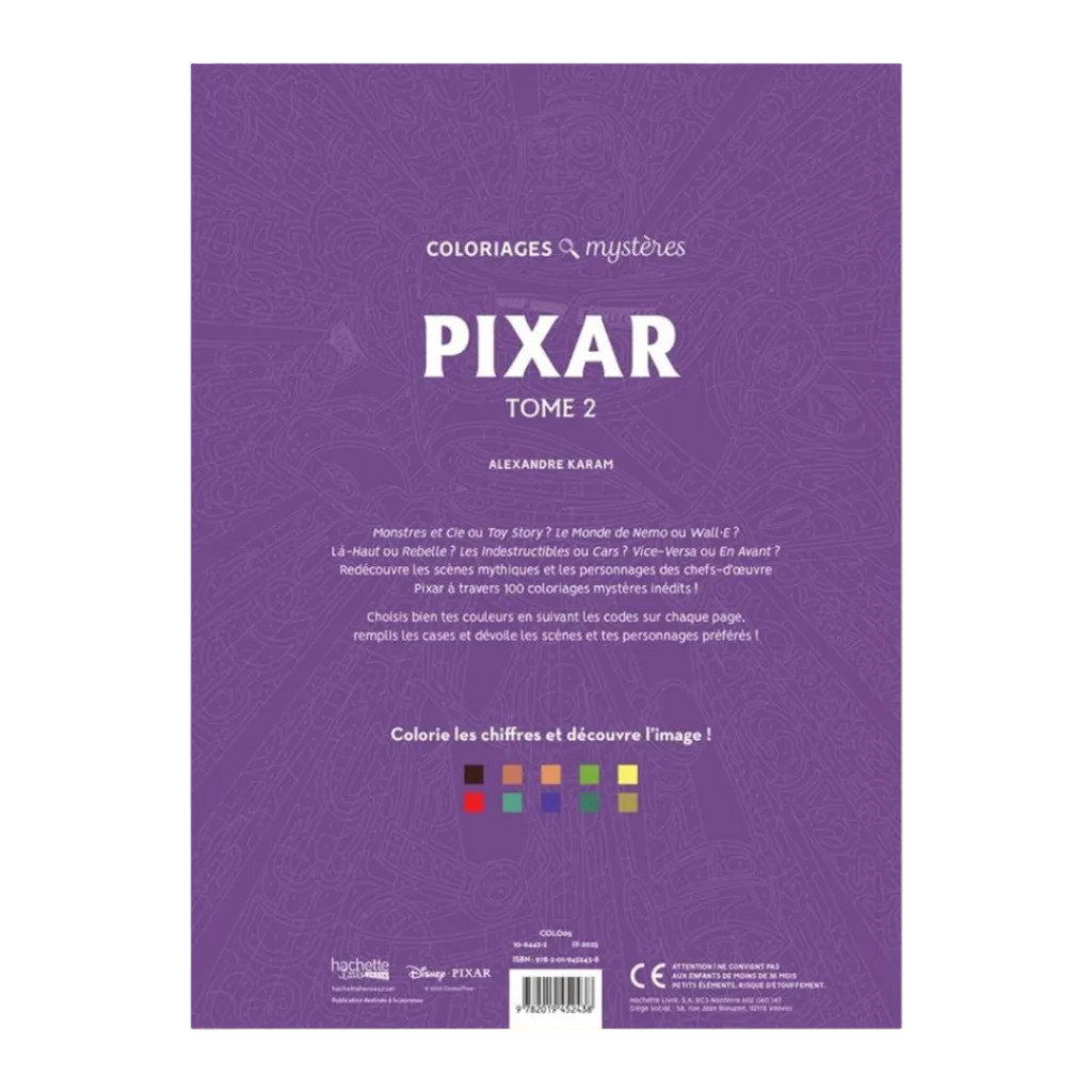 Coloriages Mystères Pixar (Tome 2)