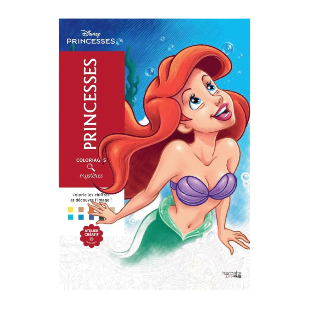 Coloriages mystères Disney Princesses: Coloriez les chiffres et découvrez l'image