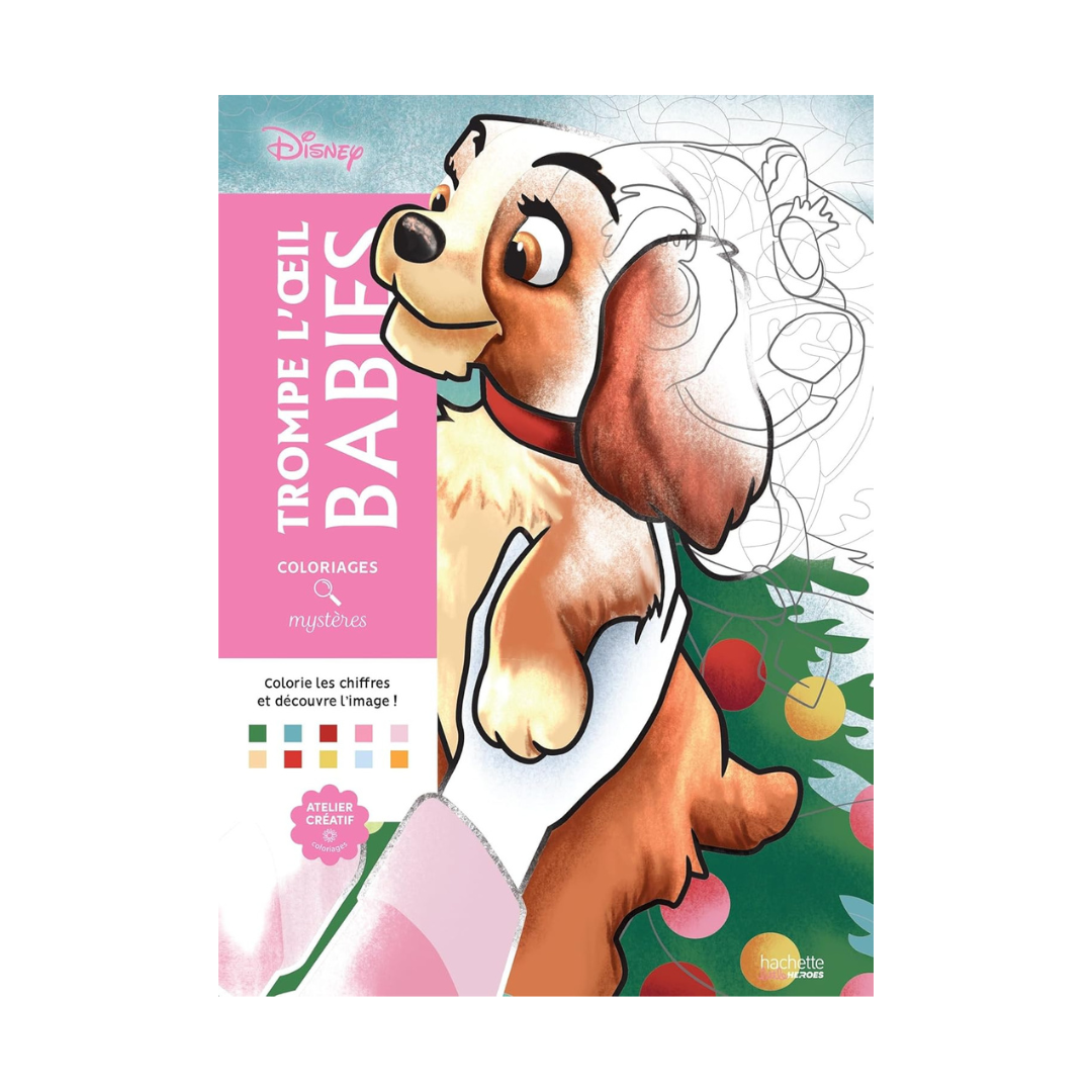 Coloriages mystères Disney - Trompe l'oeil Babies
