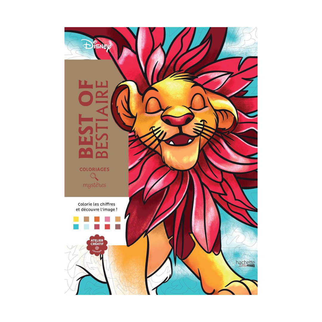 Coloriages mystères Disney - Best of Bestiaire