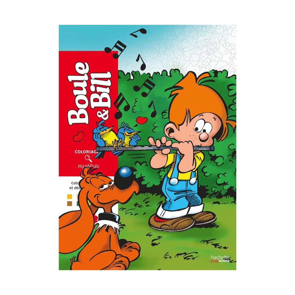 Coloriages mystères Boule & Bill: Coloriez les chiffres et découvrez l'image