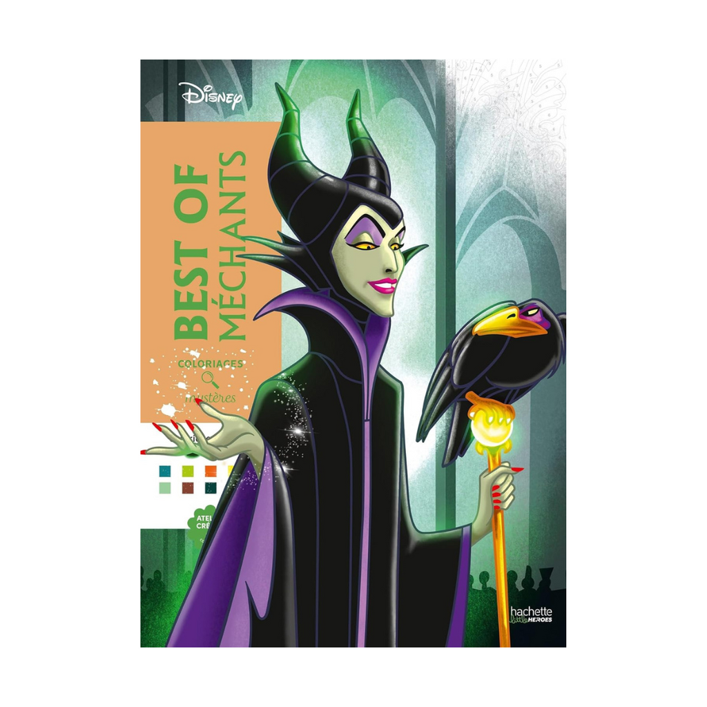 Coloriages mystères Disney Best of Méchants: Colorie les chiffres et découvre l'image