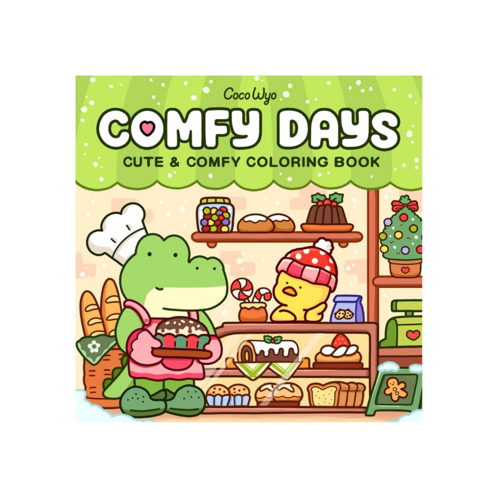Comfy Days: Coloring Book for Adults and Teens Featuring Super Cute Animal Characters in Cozy Hygge Moments for Relaxation