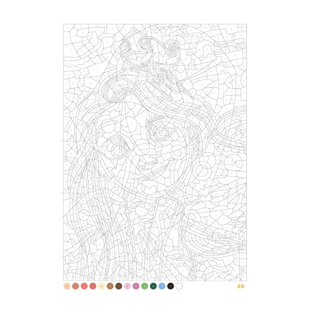Coloriages mystères Disney - Portraits