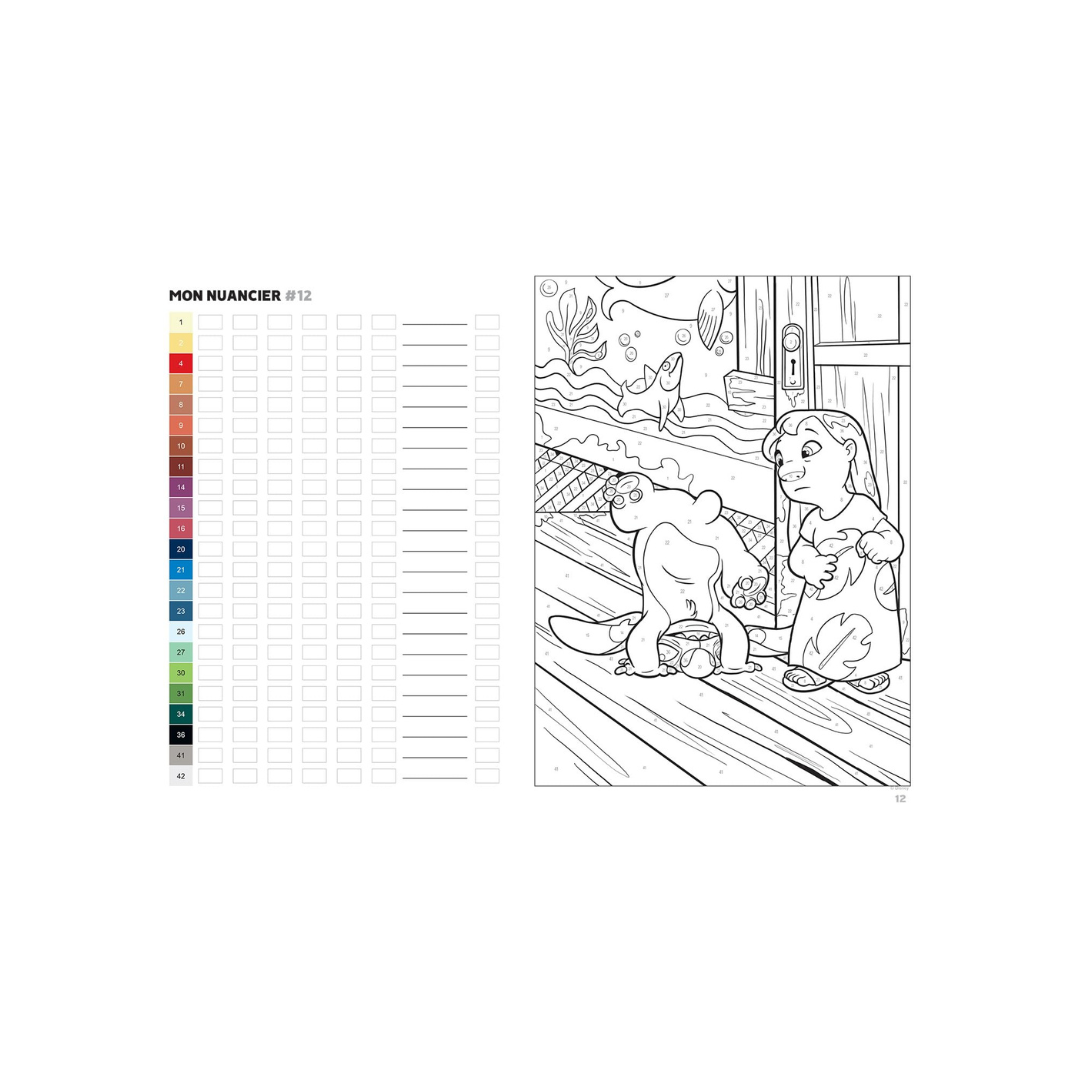 Coloriages au numéro - Stitch: Colorie les chiffres et découvre l'image