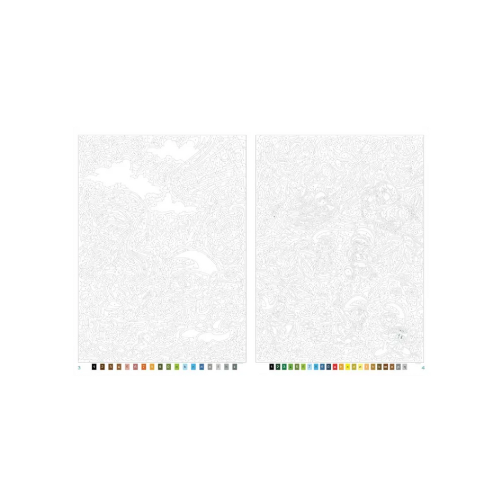 Coloriages mystères - Schtroumpfs