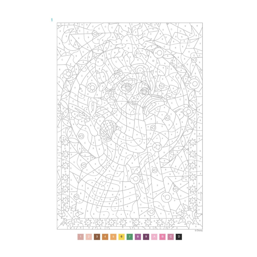 Coloriages mystères Disney - Vitraux