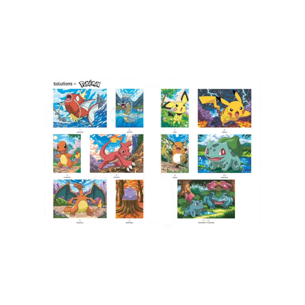 Coloriages mystères - Pokémon: Colorie les chiffres et découvre l'image Paperback