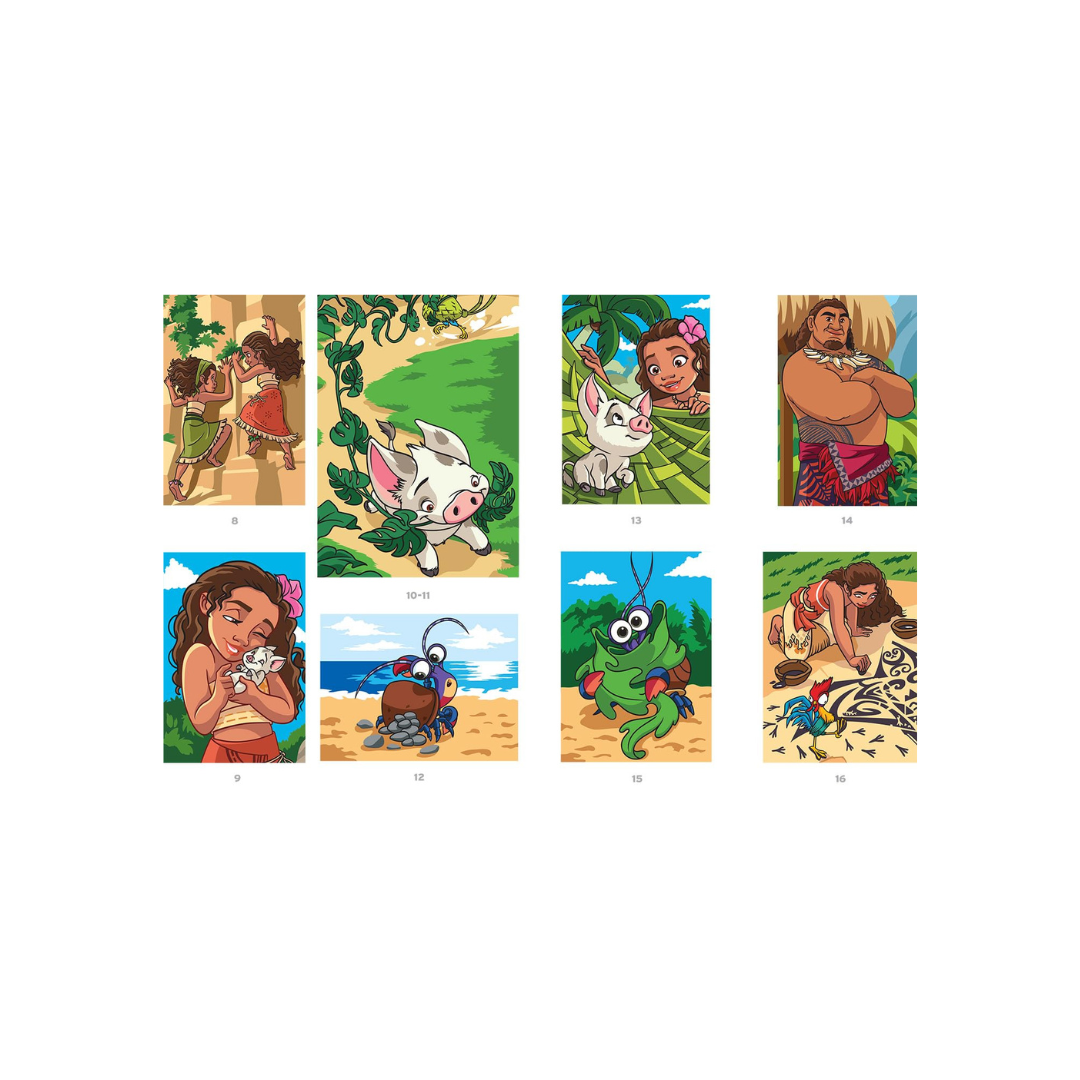 Coloriages mystères Disney - Spécial Film : Vaiana - Nouvelle édition augmentée: Colorie les chiffres et découvre l'image