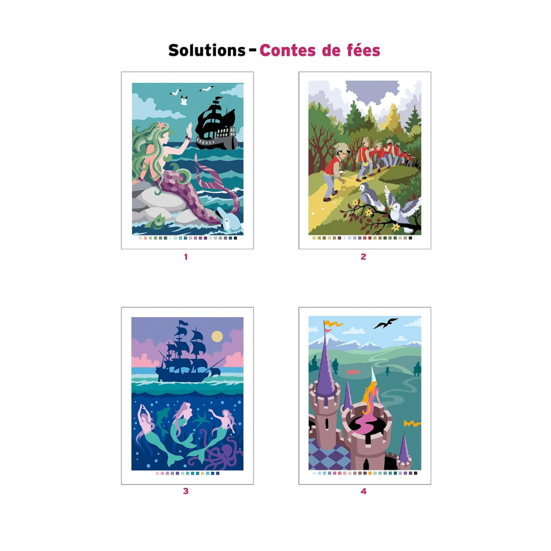 Coloriages mystères - Contes de fées