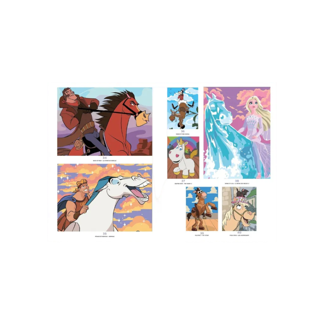 Coloriages mystères Disney - Chevaux