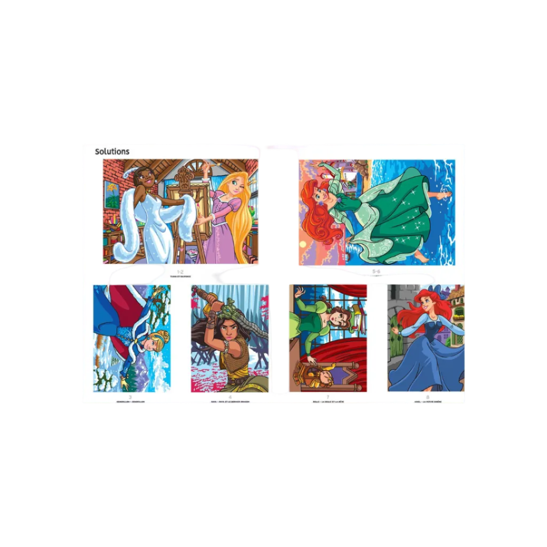 Coloriages mystères Disney - Princesses Tome 2: Colorie les chiffres et découvre l'image
