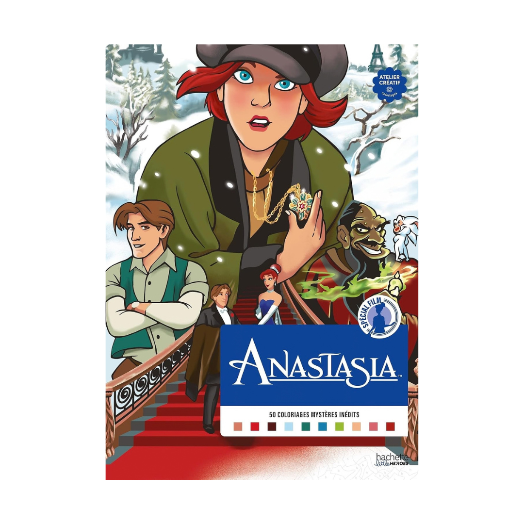 Coloriages Mystères Disney - Spécial film : Anastasia: Colorie les chiffres et découvre l'image