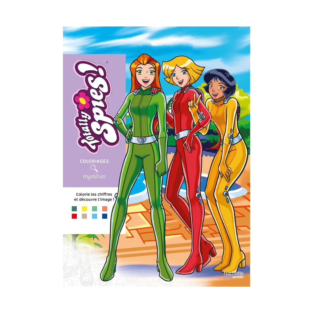 Coloriages mystères - Totally Spies: Coloriez les chiffres et découvrez l'image