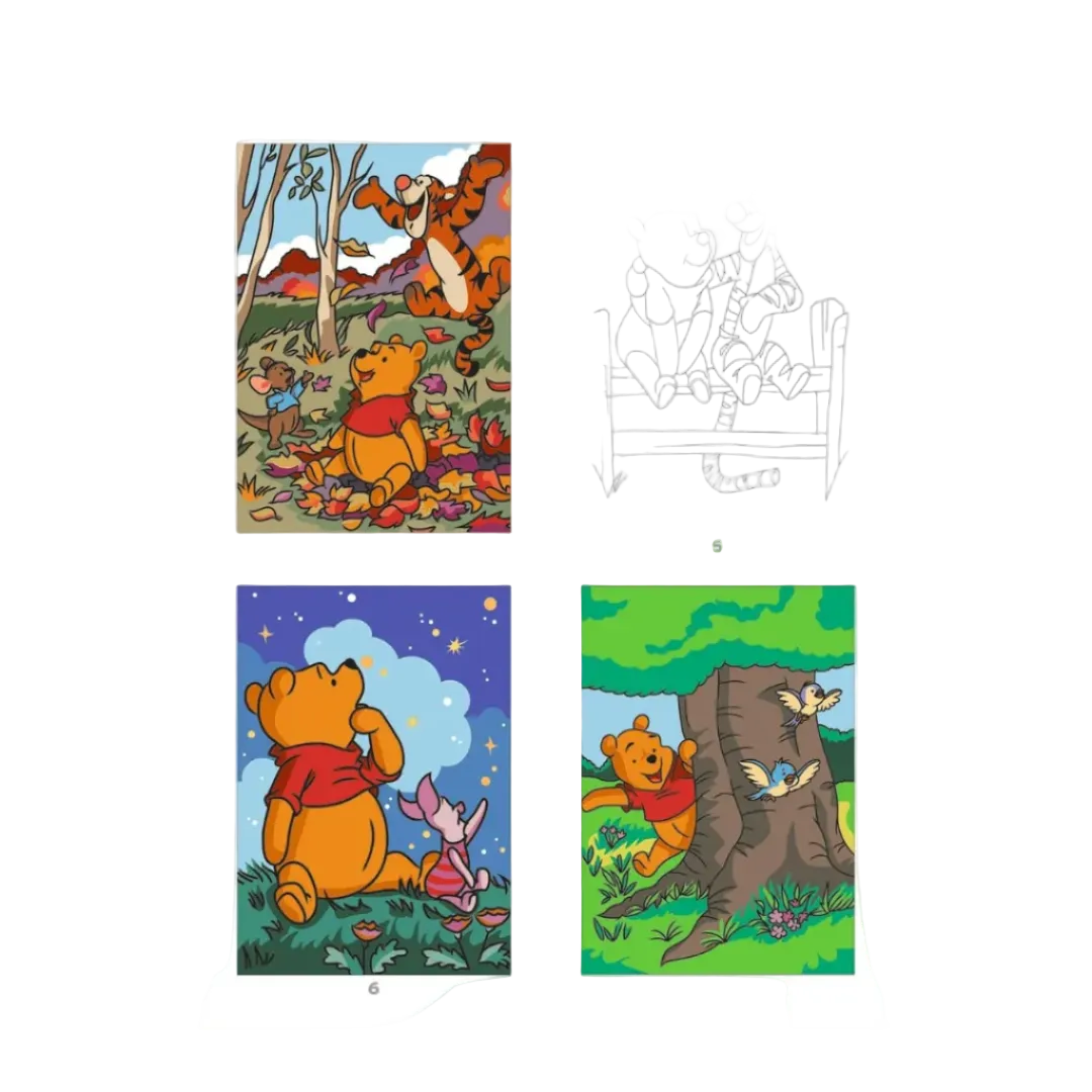 100 % Winnie: Mandalas, coloriages mystères, scènes...