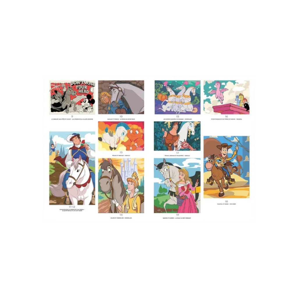 Coloriages mystères Disney - Chevaux