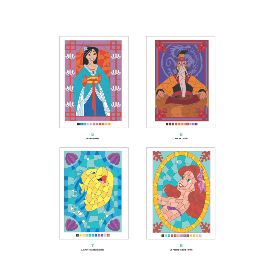Coloriages mystères Disney - Vitraux