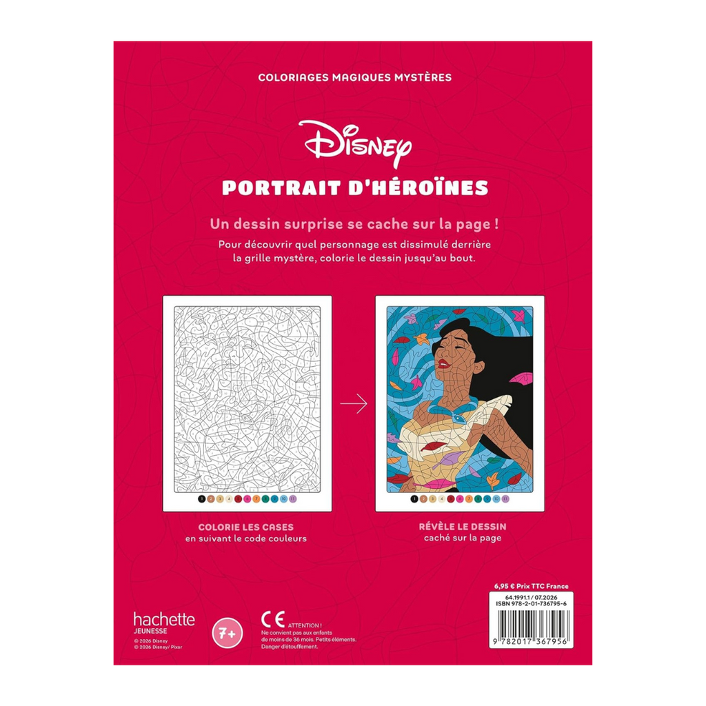 DISNEY - Mes Coloriages magiques - Mystères - Portraits d'héroïnes