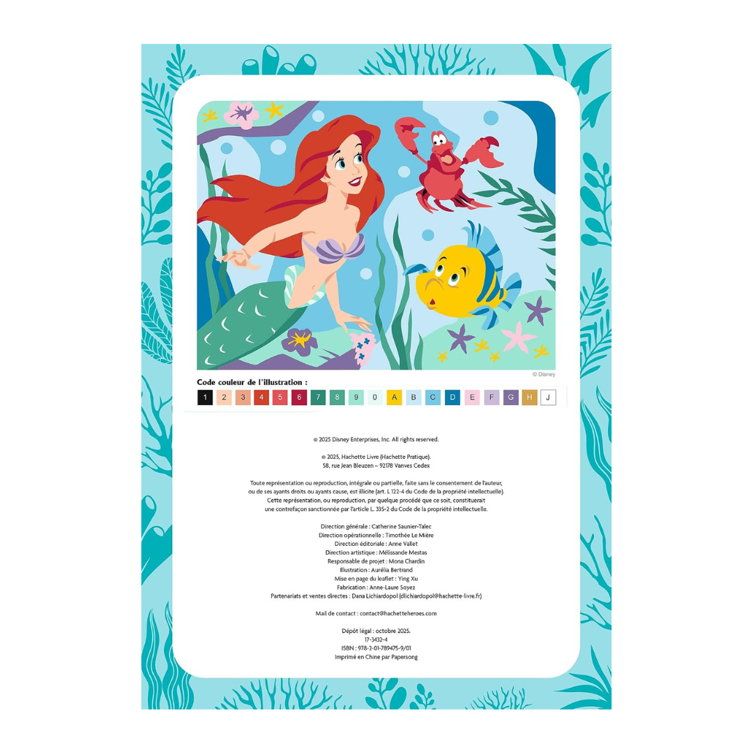Kit diamond painting Disney officiel - La Petite Sirène: Réalisez un magnifique tableau en diamants