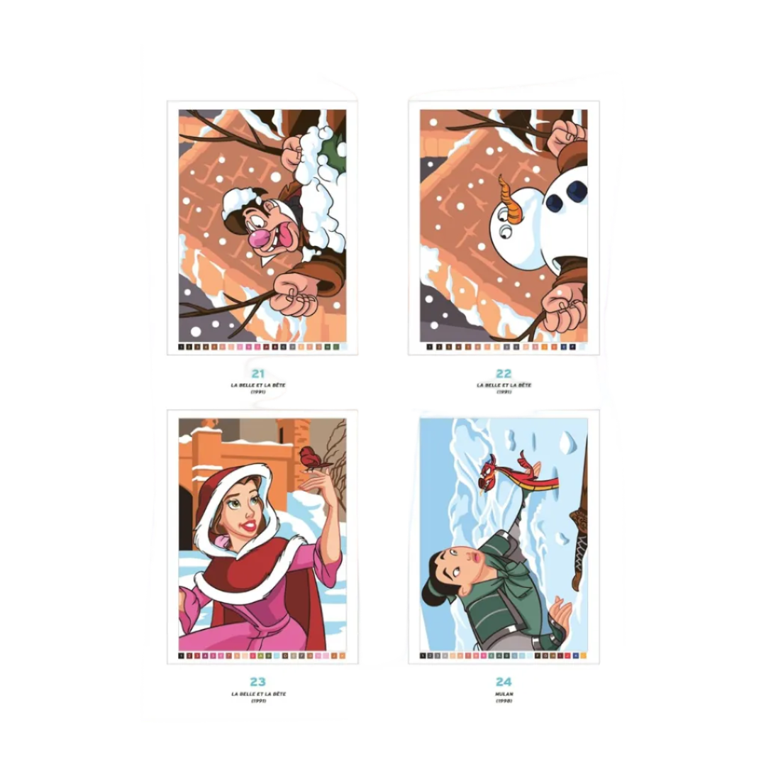Coloriages mystères Disney - Hiver