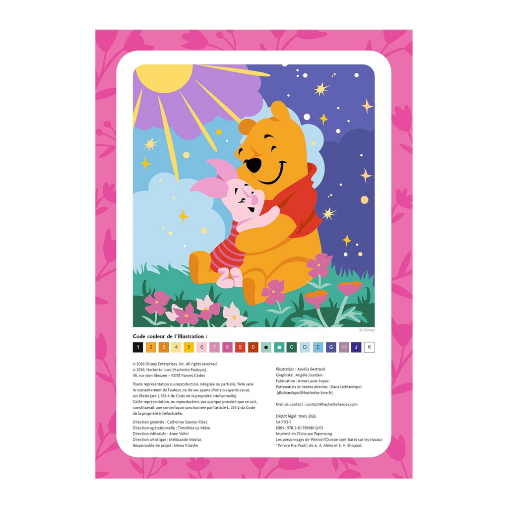 Kit diamond painting Disney officiel - Winnie l'Ourson: Réalise un magnifique tableau en diamants !