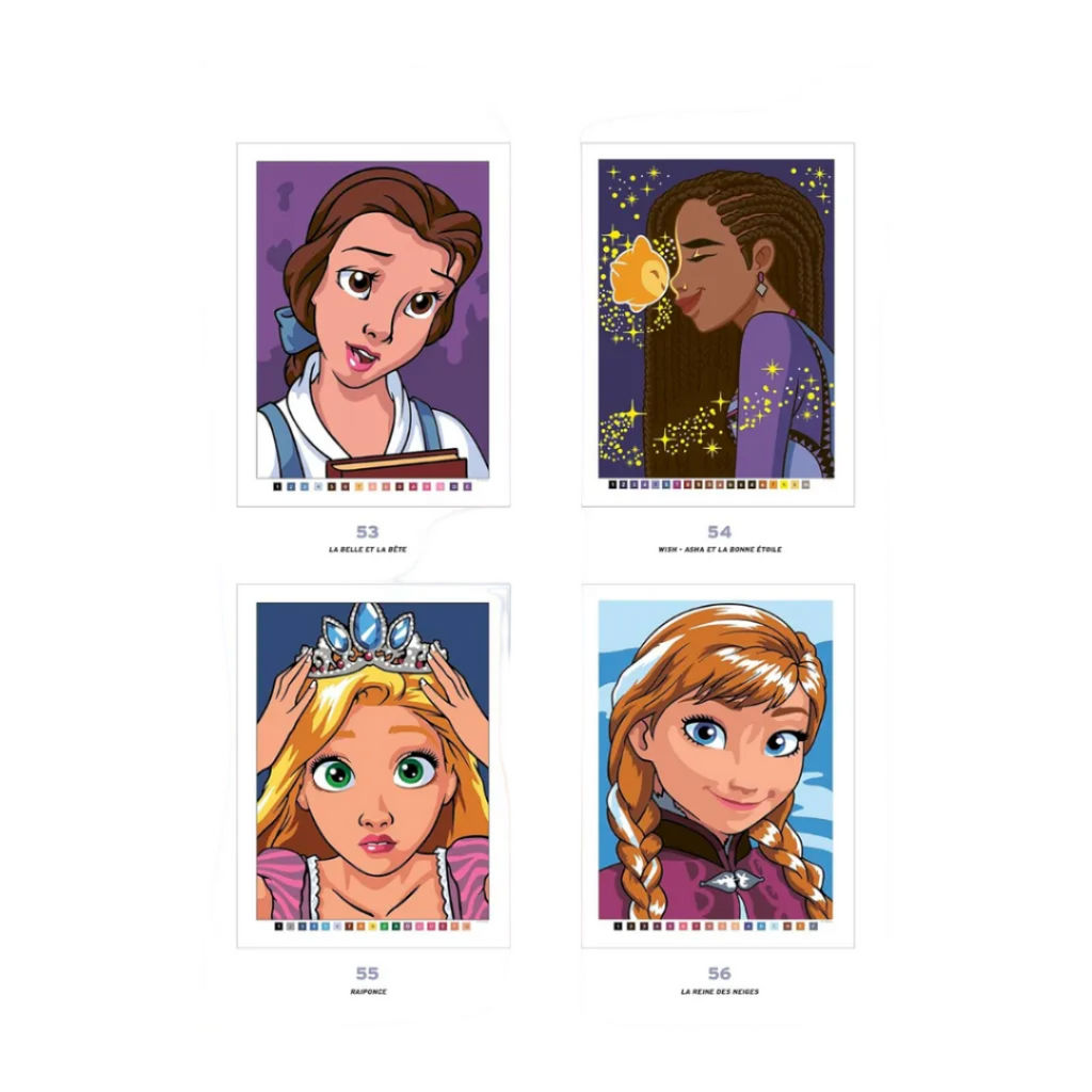 Coloriages mystères Disney - Best of Héroïnes