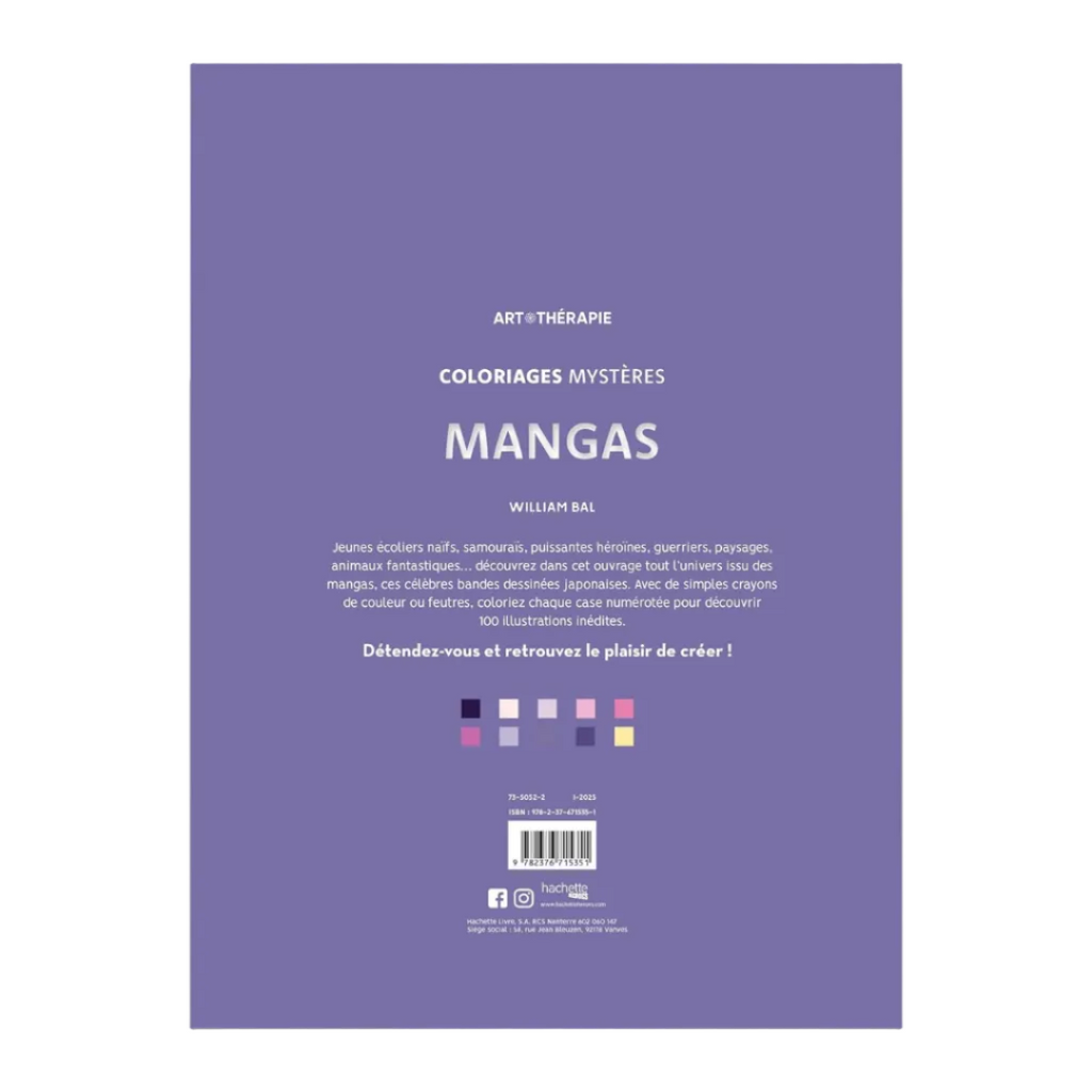 Coloriages mystères - Mangas