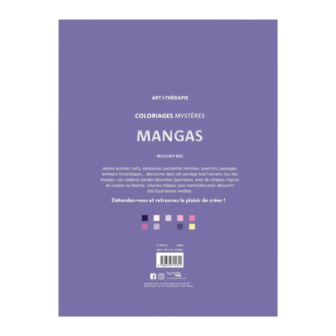 Coloriages mystères - Mangas