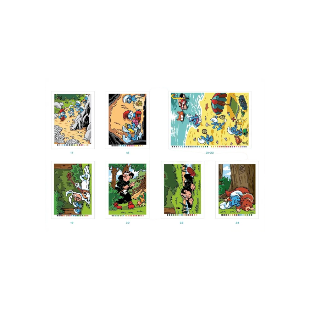 Coloriages mystères - Schtroumpfs