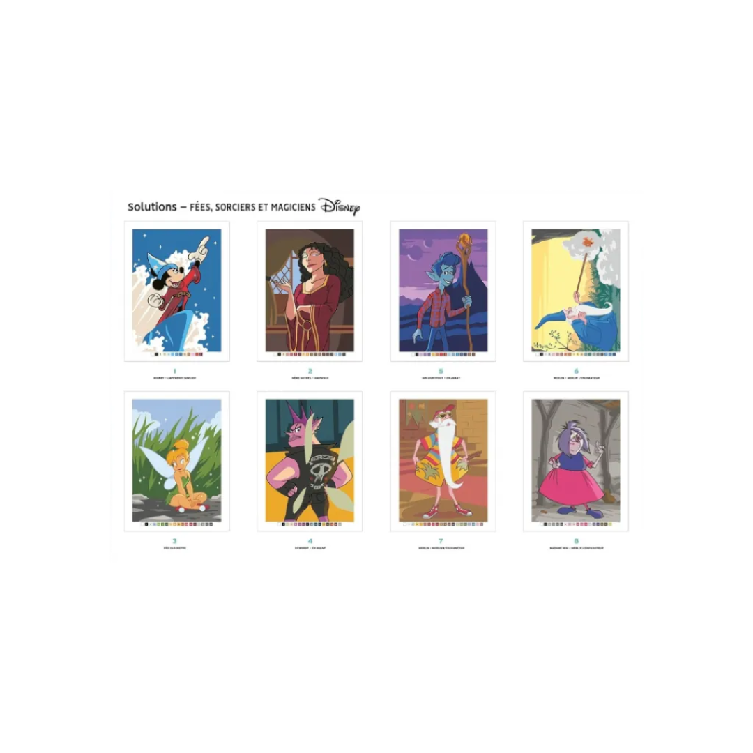 Coloriages Mystères Disney - Fées, sorciers et magiciens