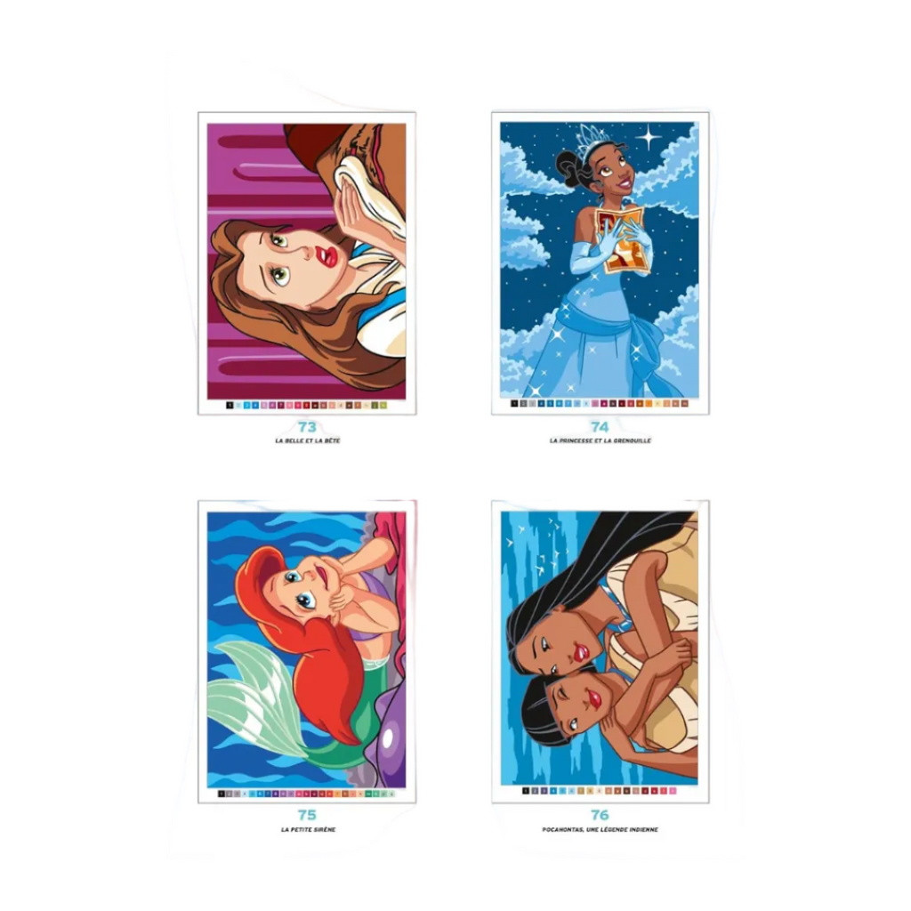 Coloriages mystères Disney Princesses: Coloriez les chiffres et découvrez l'image