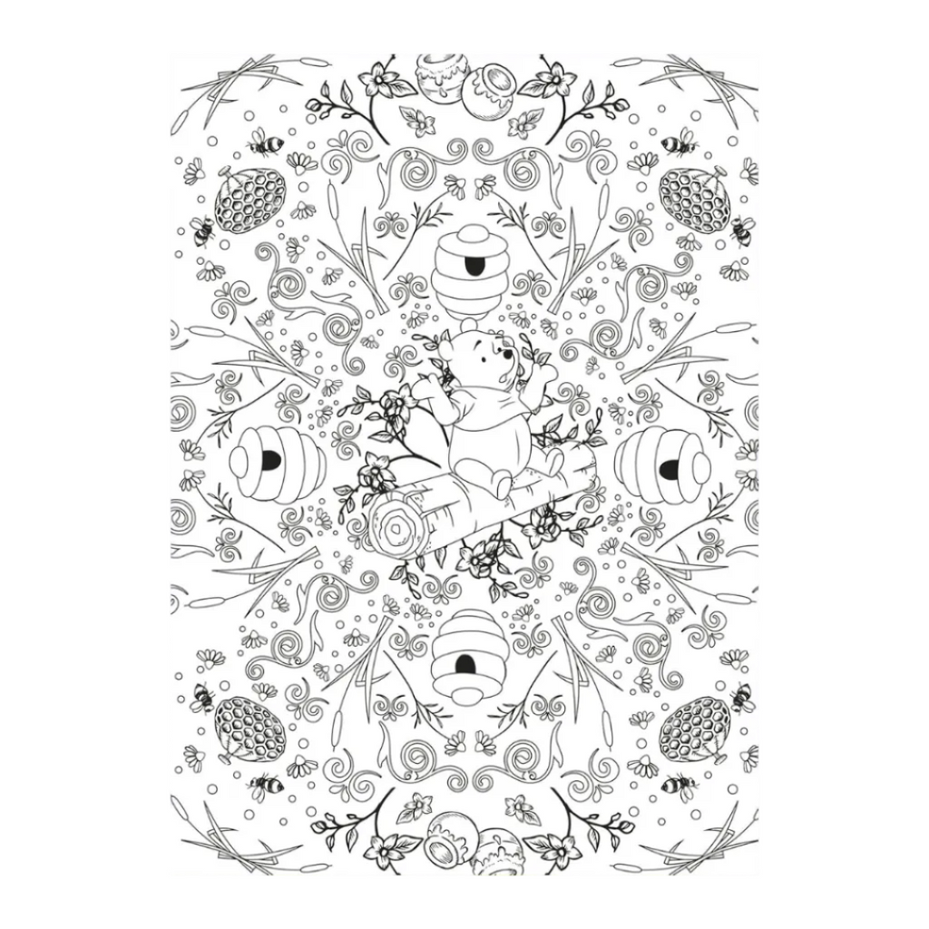 100 % Winnie: Mandalas, coloriages mystères, scènes...