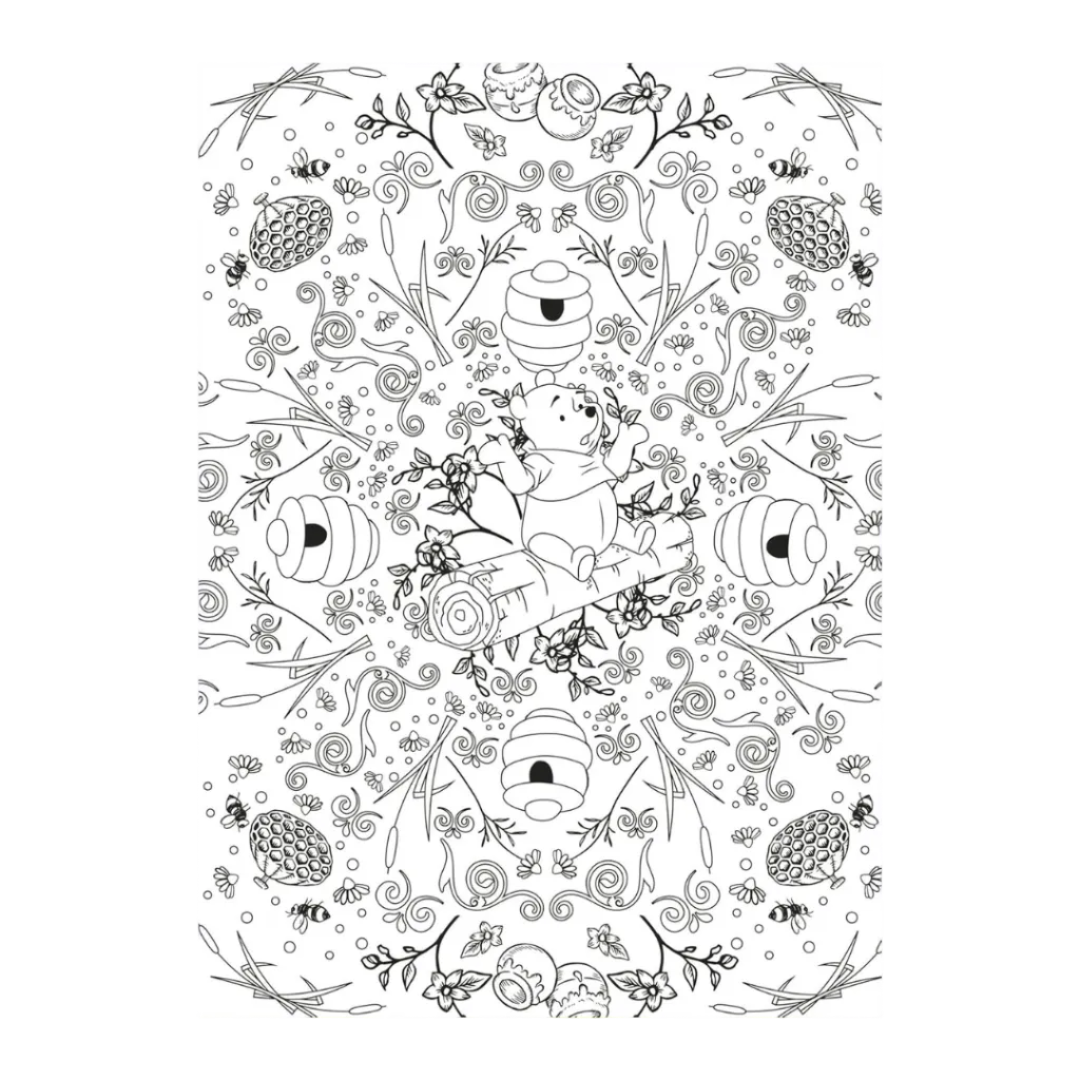 100 % Winnie: Mandalas, coloriages mystères, scènes...