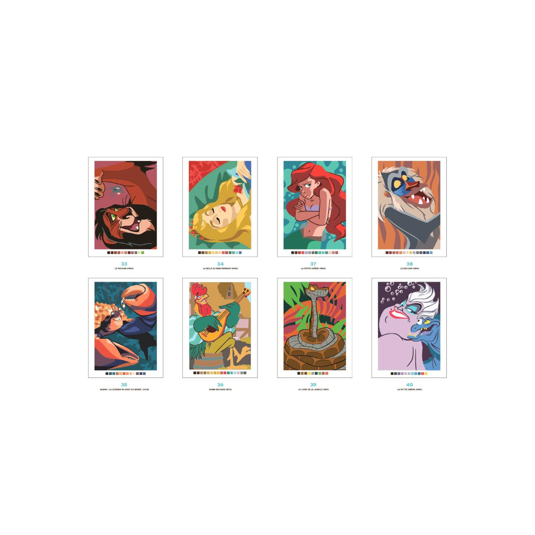 Coloriages mystères Disney - Trompe l'oeil Héros vs Méchants