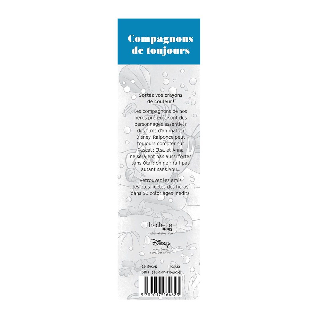 Marque-pages Disney Compagnons de toujours: 40 marque-pages à colorier