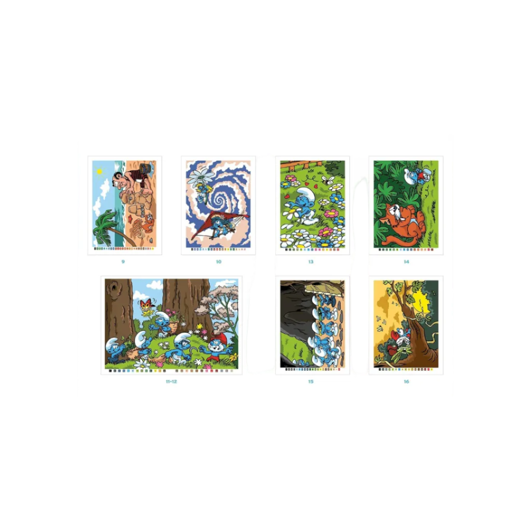 Coloriages mystères - Schtroumpfs
