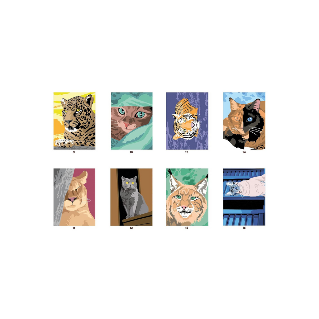 Coloriages mystères - Chats et félins