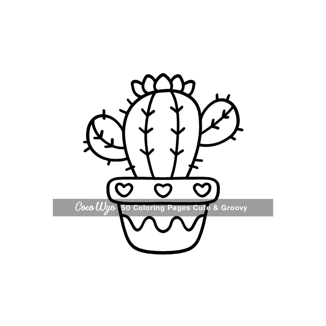 Cute & Groovy: Coloring Book for Adults and Kids, Bold and Easy, Simple and Big Designs for Relaxation Featuring Lovely Things (Bold & Easy Coloring)