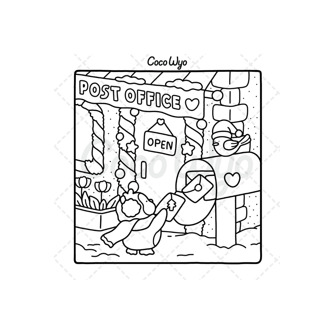 Comfy Days: Coloring Book for Adults and Teens Featuring Super Cute Animal Characters in Cozy Hygge Moments for Relaxation