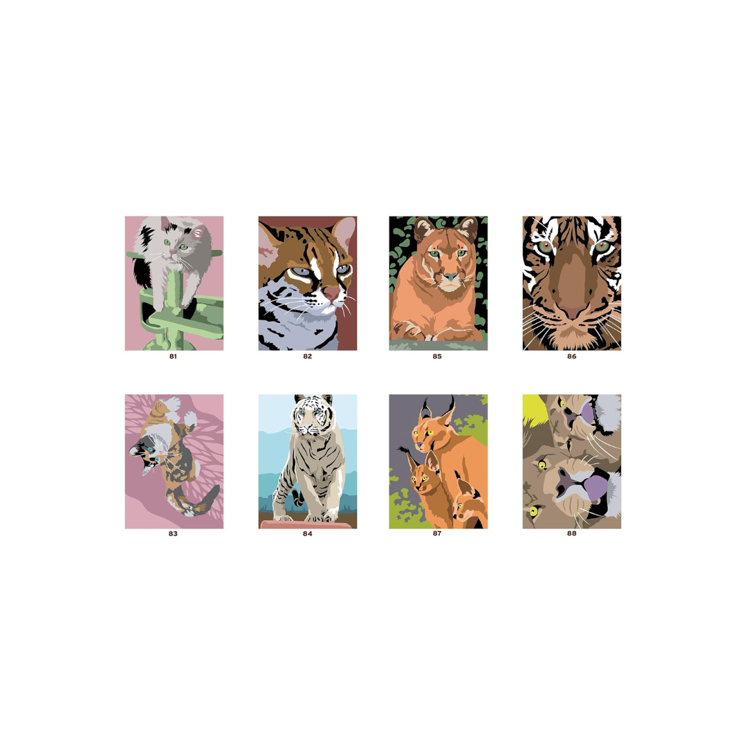 Coloriages mystères - Chats et félins