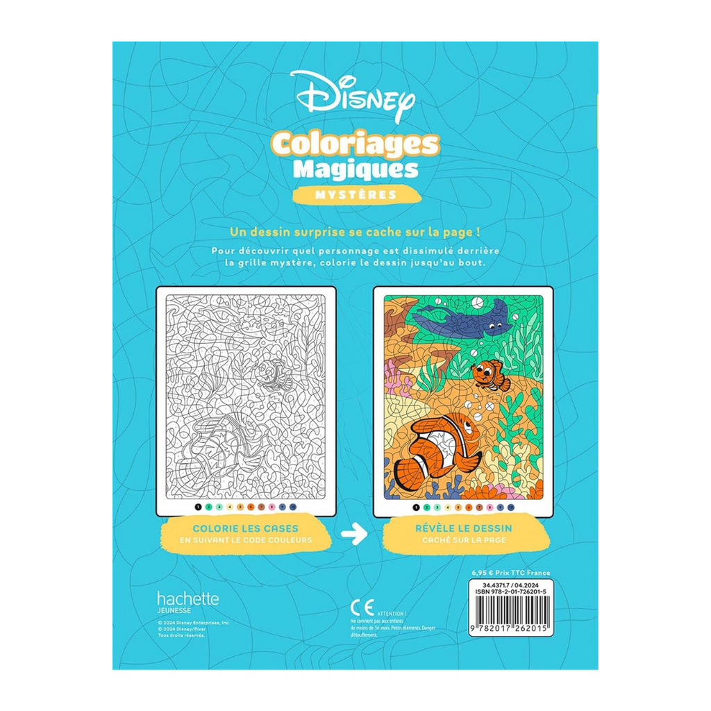 DISNEY - Mes Coloriages Magiques - Mystères (7+) - La Mer