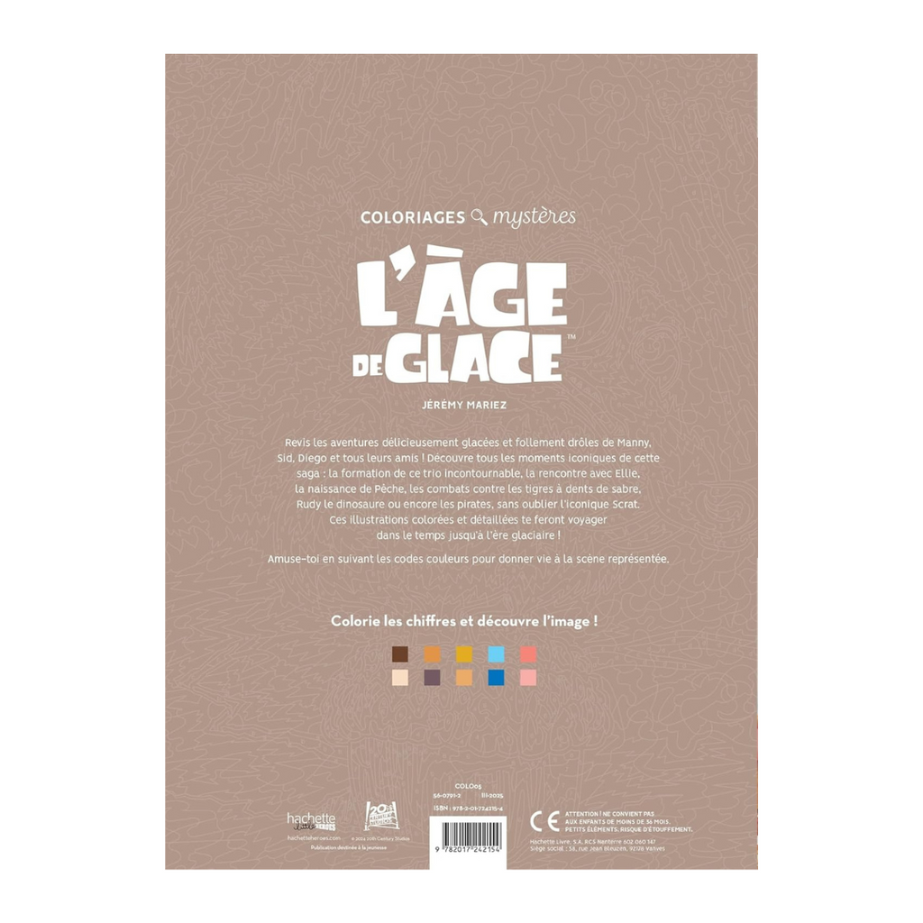 Coloriages mystères - L'Âge de glace