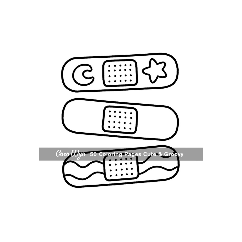 Cute & Groovy: Coloring Book for Adults and Kids, Bold and Easy, Simple and Big Designs for Relaxation Featuring Lovely Things (Bold & Easy Coloring)