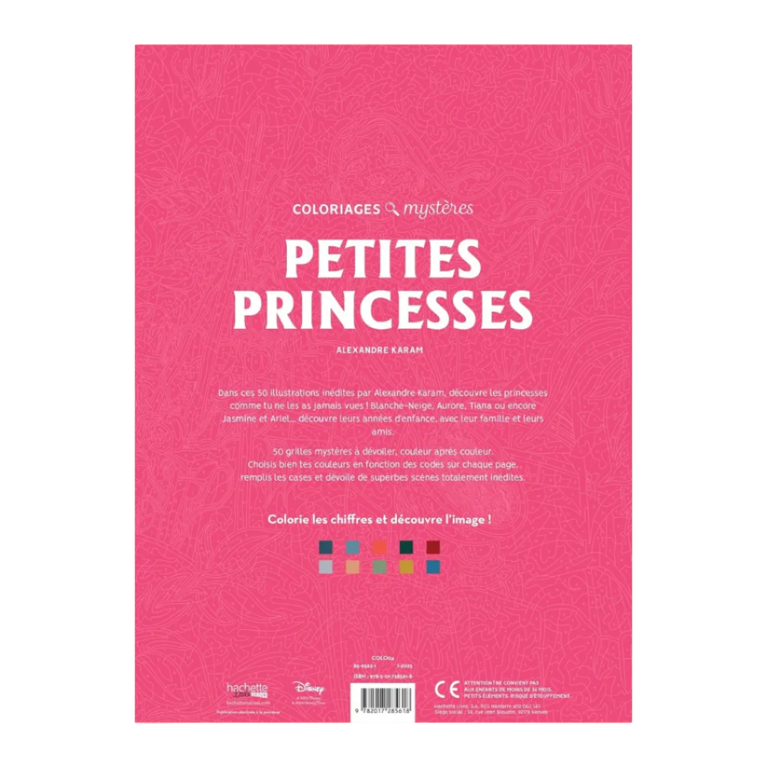 Coloriages mystères Disney - Petites princesses
