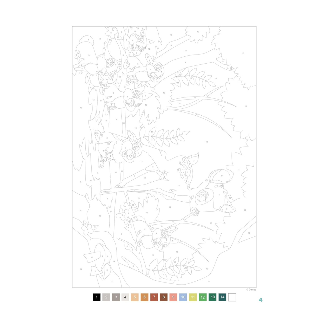 Coloriages au numéro Disney - Les Grands classiques