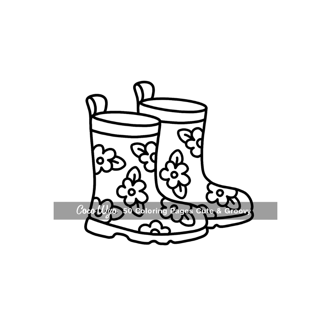 Cute & Groovy: Coloring Book for Adults and Kids, Bold and Easy, Simple and Big Designs for Relaxation Featuring Lovely Things (Bold & Easy Coloring)